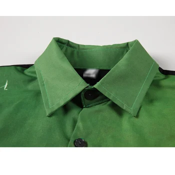 Nova Jesensko Ženske Bluzo Fashion Zelena Print Majica Ženske 2021 Korejska Različica Priložnostne Beloprsi Singl Dolg Rokav Svoboden Ženski Top