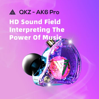 Original QKZ AK6 Pro Snemljiv Žične Slušalke Dinamično Z Mic Baker Voznik Hifi Subwoofer izhod za Slušalke Šport, Glasba Igra Slušalke