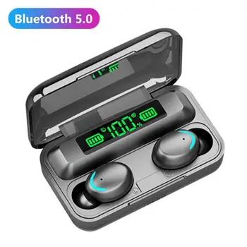 TWS Bluetooth 5.0 Slušalke Res Brezžične Stereo Slušalke Hi-Fi Čepkov Šport Vodotesne Slušalke Z Mikrofonom Trajne
