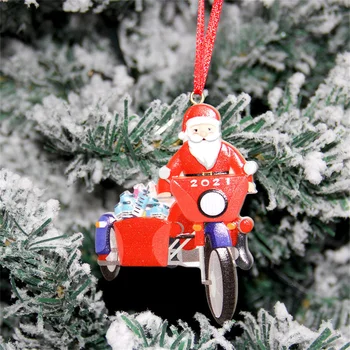 Božični Okraski Obesek Gift Santa Claus Motorno Kolo, Igrača, Lutka, Ki Visi Okraske,Christmas Tree Okraski Obesek