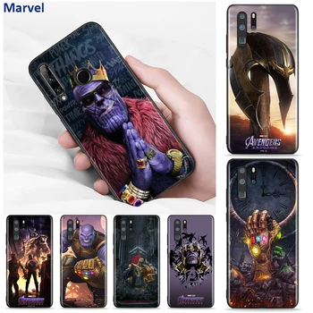 Silikonski Črni Pokrov Avengers Thanos Za Huawei Nova 8 7 6 SE 5T 7i 5i 5Z 5 4 4E 3 3i 3E 2i Pro Primeru Telefon