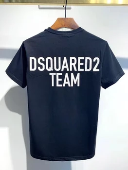 2021 Modni Trend DSQ2 Moške Premium Natisnjeni T-Shirt DT825