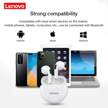 Lenovo HT38 Brezžične Slušalke Bluetooth 5.0 TWS 9D Stere Mini Čepkov Z Mic Šport Vodotesne Slušalke Slušalke Za Xiaomi