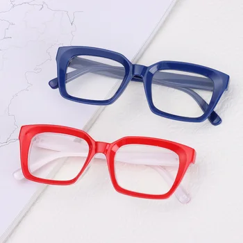 Prevelik Kvadratnih Obravnavi Očala Moški Ženske Veliko Frame Mode High-definition Presbyopia Očala Dioptrije +1.0~+4.0