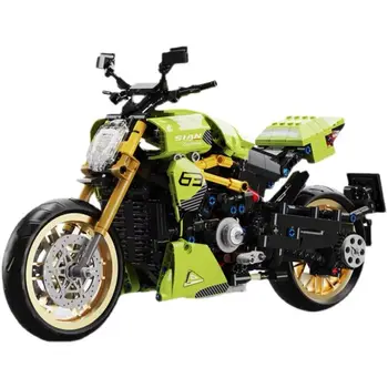 10212 1018pcs Ustvarjalca High-Tech Motocikel Stavbe Bloki, Opeke Model Otroke Komplet za Igrače za Otroke, Otroci Božično Darilo