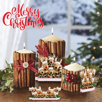 1PCS Osebno, Družinsko Božično Drevo Ornament Obesek Doma Paty Dekoracijo Družine Jelenov Božič 2021 Navidad Dropshipping