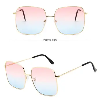 Klasična Moda Ulica Kvadratnih sončna Očala Ženske Letnik Očala Moških Vintage New Lep osebnost kovinski Okvir za Očala UV400