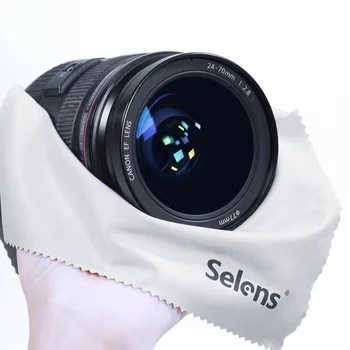 Selens Super Fine Vlaken Objektiv Čiščenje Krpo, 20*20 cm Mikrovlaken za DSLR Kamero LCD Zaslon Očala Optični Filter