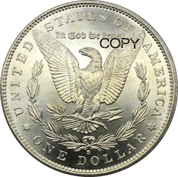 Zda 1892 s 1 En Dolar Morgan Dolar Cupronickel Silver Plated Kopijo Kovancev